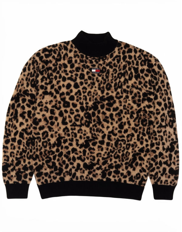 Pulover pentru damă Tommy Hilfiger cu gât țestoasă, maro mediu, UK 14