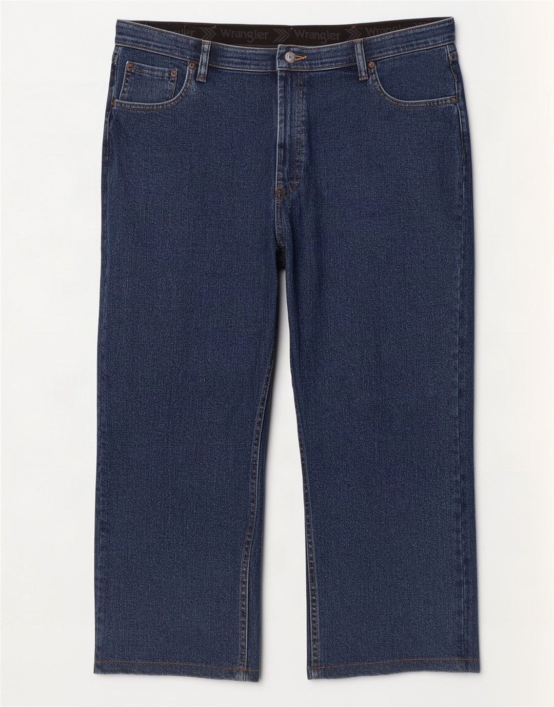Blugi Capri Wrangler pentru bărbați, cu ajustare normală, W40 L23, bumbac bleumarin