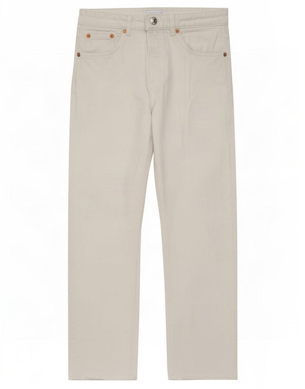 Blugi drepti pentru femei cu talie înaltă Zara EU 36 XS W26 L26 Bumbac alb