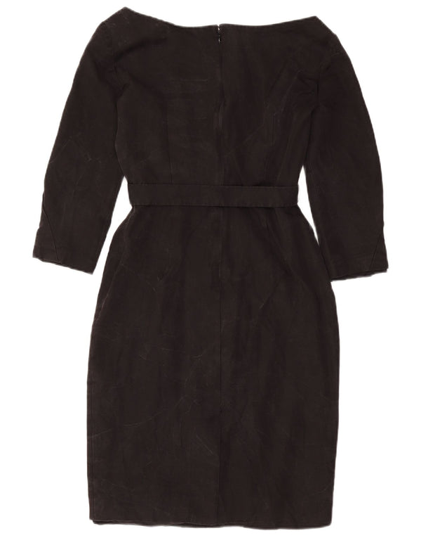 Rochie teaca Prada pentru femei cu maneca 3/4 IT 40 Small Black Cupro
