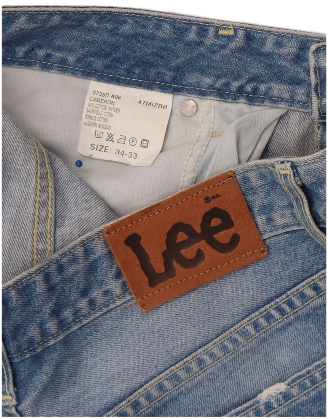 Blugi Lee Cameron Bootcut pentru femei W34 L27 Bumbac albastru