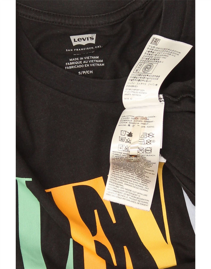 Tricou grafic Levi's pentru bărbați Top mic, negru, bumbac