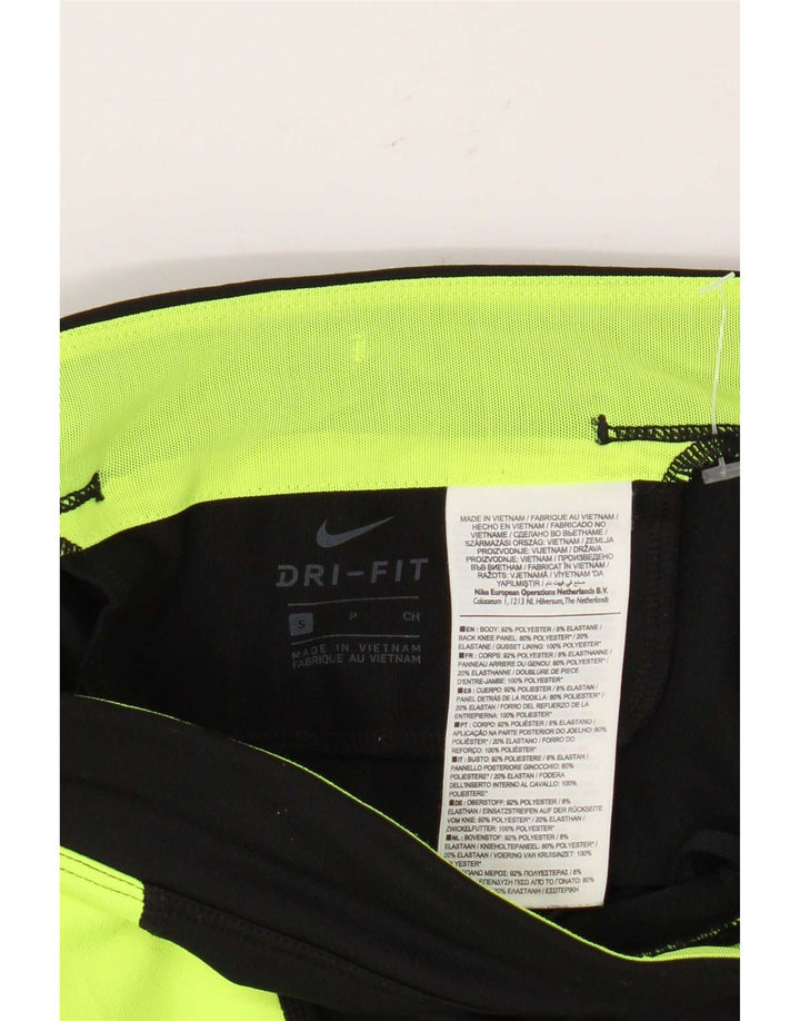 Leggings Nike Dri Fit pentru femei UK 10 Mici, negru, poliester color bloc