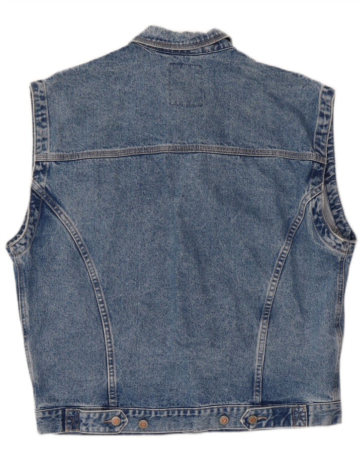 Gilet de denim pentru bărbați Paddock's UK 42 XL Albastru