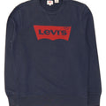LEVI'S Mens San Francisco Graphic Sweatshirt Jumper Small Navy Blue Cotton Vintage Levi's and Second-Hand Levi's from Messina Hembry 