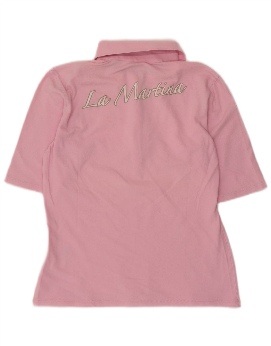 La Martina Tricou Polo pentru Femei IT 44 Medium Roz Bumbac
