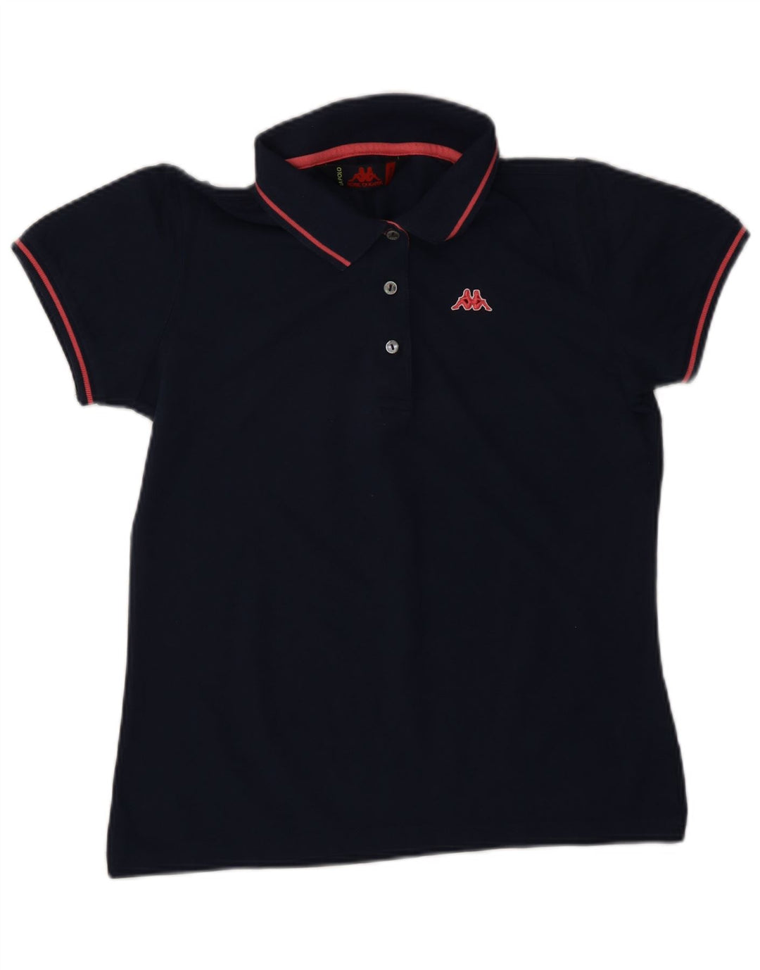 Cămașă polo KAPPA pentru femei UK 12 Medium Bluemarin Bumbac