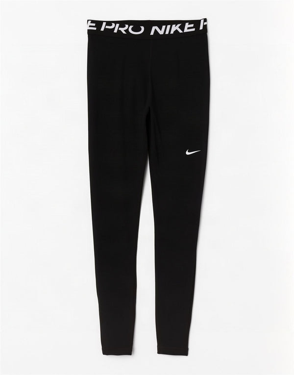 Leggings Nike Dri Fit Graphic pentru femei UK 8 Small Negru Poliester