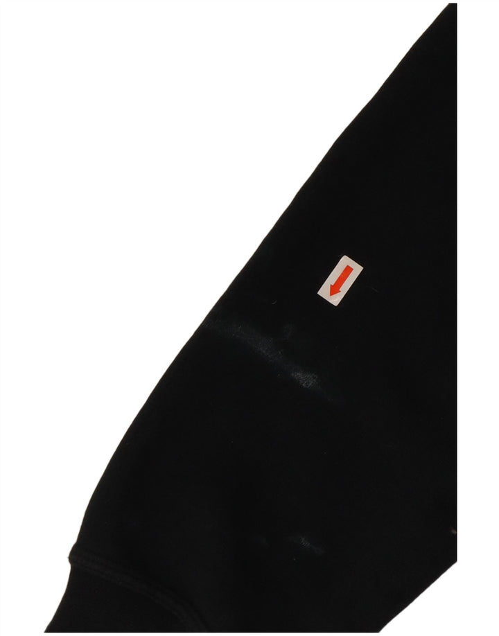 Pulover NIKE pentru bărbați, cu fermoar, bumbac mic, negru
