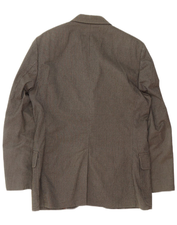 Massimo Dutti Jachetă pentru bărbați cu 3 nasturi, EU 48, bumbac maro mediu