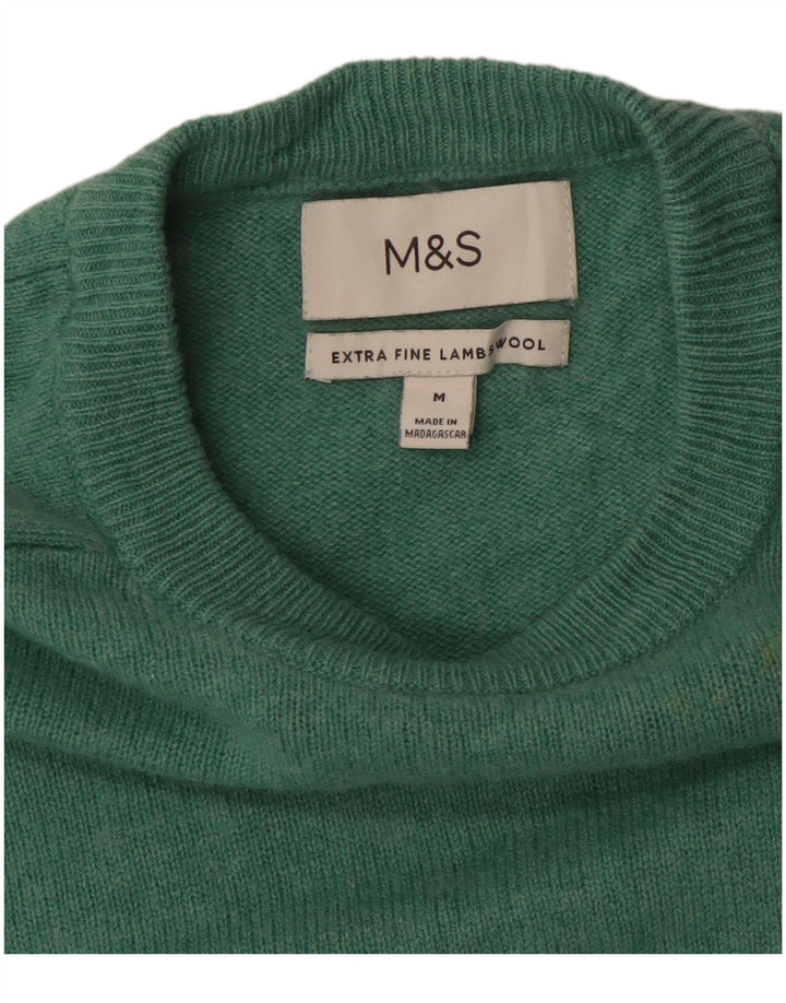 MARKS & SPENCER Pulover pentru damă cu decolteu rotund, UK 14, verde mediu