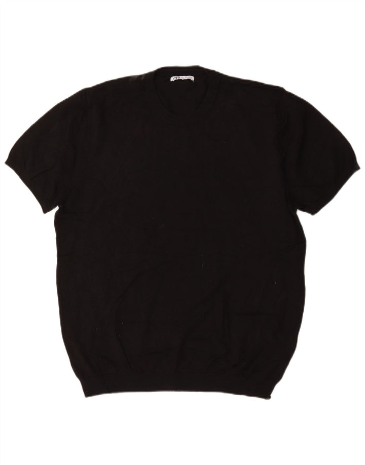 Tricou pentru bărbați Zara Top mare negru