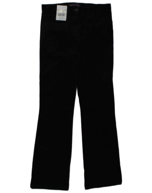 Marks & Spencer Pantaloni Bootcut din velur pentru femei UK 8 Small W27 L31 Black