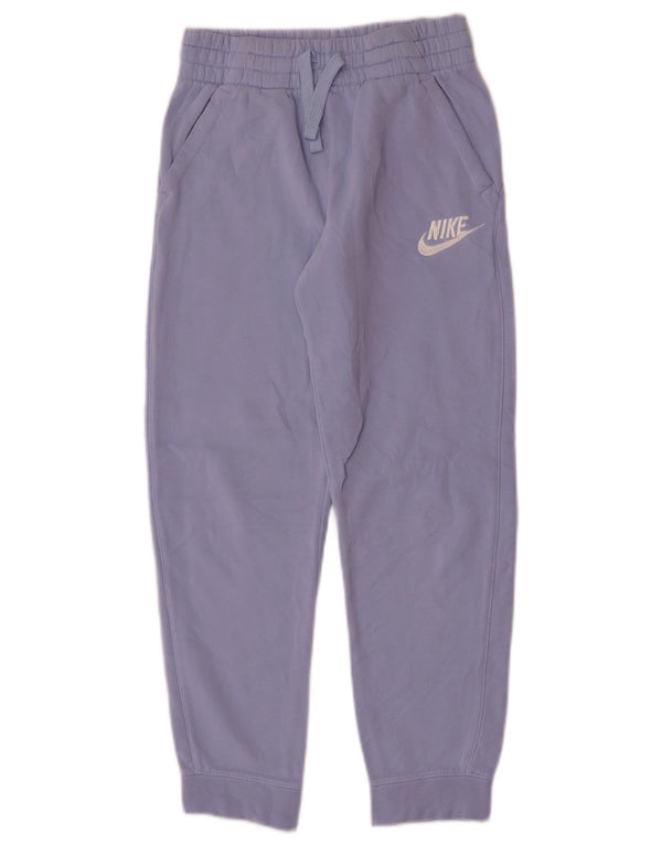 Pantaloni de trening Nike baieti Joggeri 10-11 ani Bumbac albastru mediu
