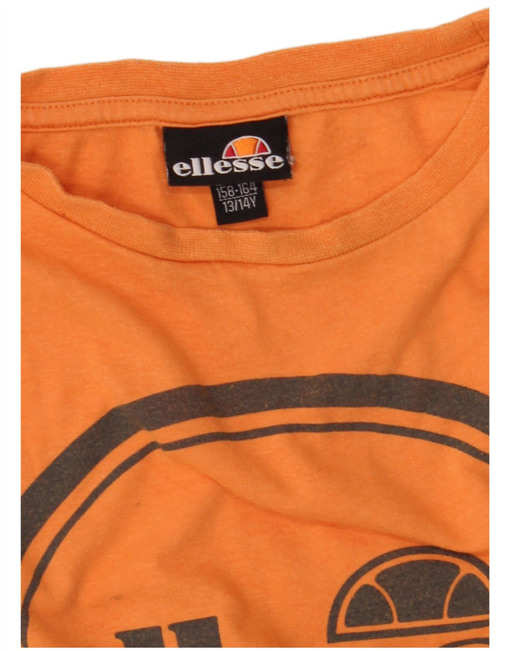 Tricou grafic ELLESSE pentru baieti Top 13-14 ani portocaliu
