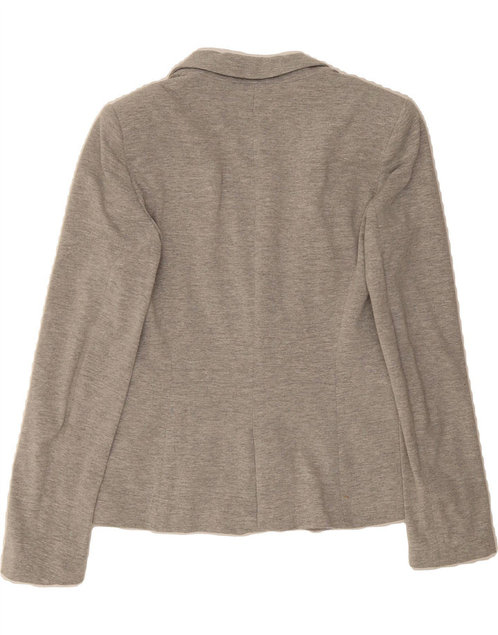 ZARA Womens 1 Button Blazer Jacket UK 12 Medium Grey Vintage Zara and Second-Hand Zara from Messina Hembry 