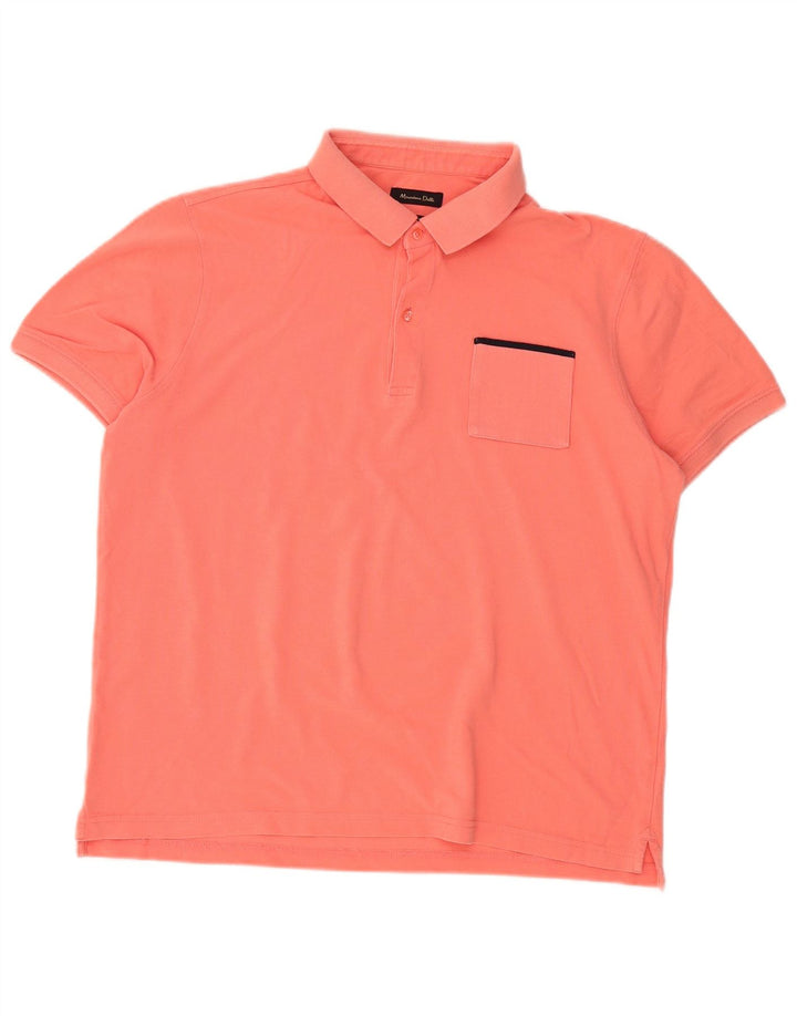 MASSIMO DUTTI Tricou Polo Slim Fit XL Portocaliu pentru bărbați