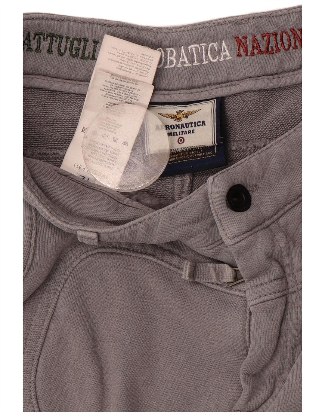 AERONAUTICA MILITARE Băieți Trening Pantaloni Joggeri 11-12 Ani Gri