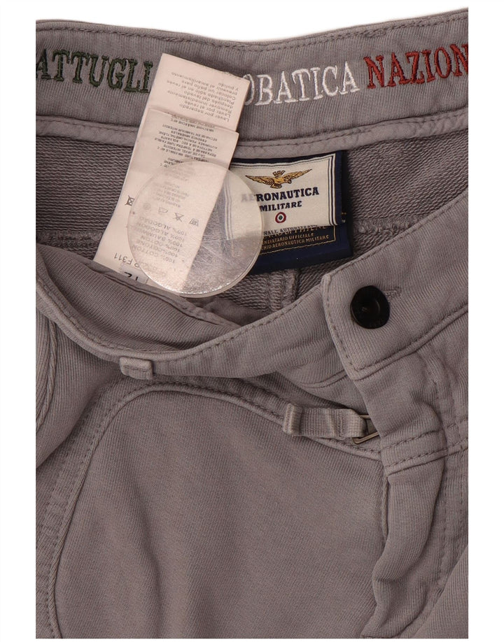 AERONAUTICA MILITARE Băieți Trening Pantaloni Joggeri 11-12 Ani Gri