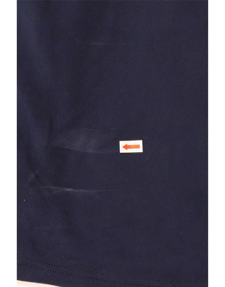 Pulover pentru bărbați NIKE Dri Fit, cu fermoar, cu gât, mijlociu, bleumarin, color block