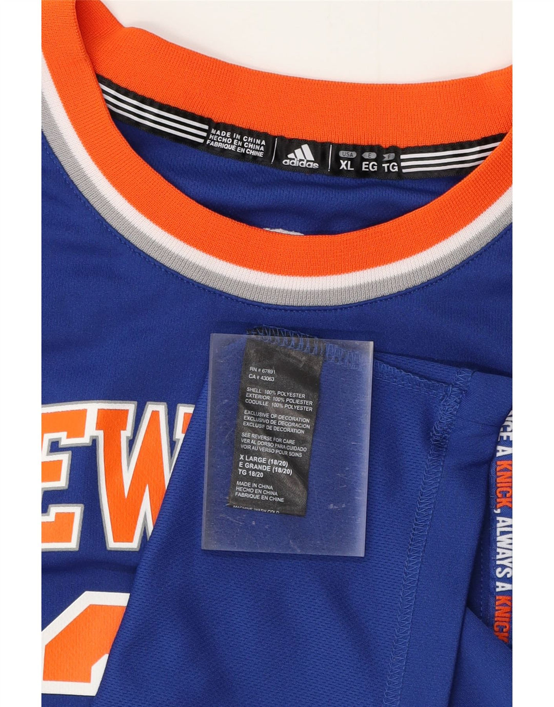 Vesta grafică pentru bărbați ADIDAS New York Knicks, XL, poliester, albastru