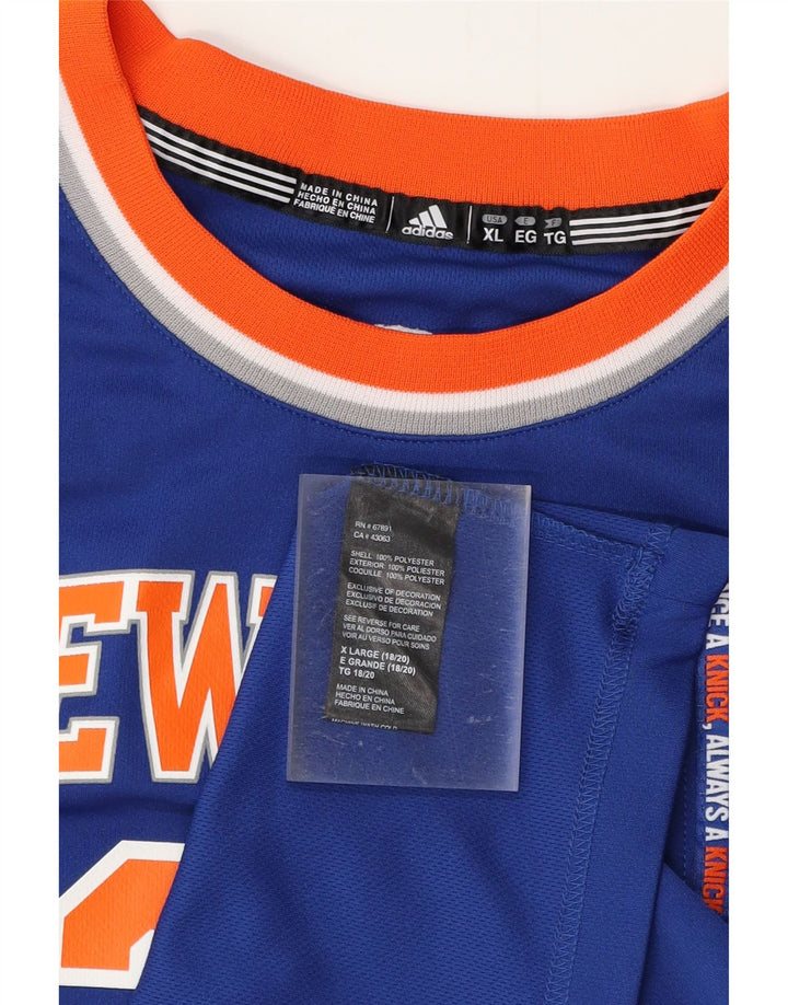 Vesta grafică pentru bărbați ADIDAS New York Knicks, XL, poliester, albastru