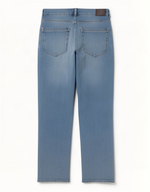 Marks & Spencer Blugi drepti pentru femei Magic Crop UK 12 Medium W30 L26 Albastru