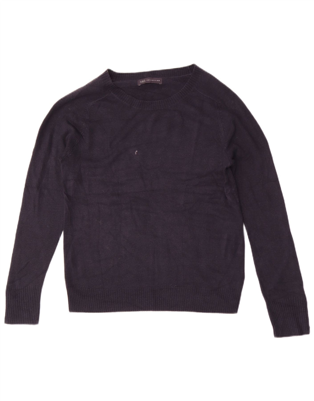 Pulover pentru femei Marks & Spencer cu decolteu cu barca UK 12 Medium Bleumarin