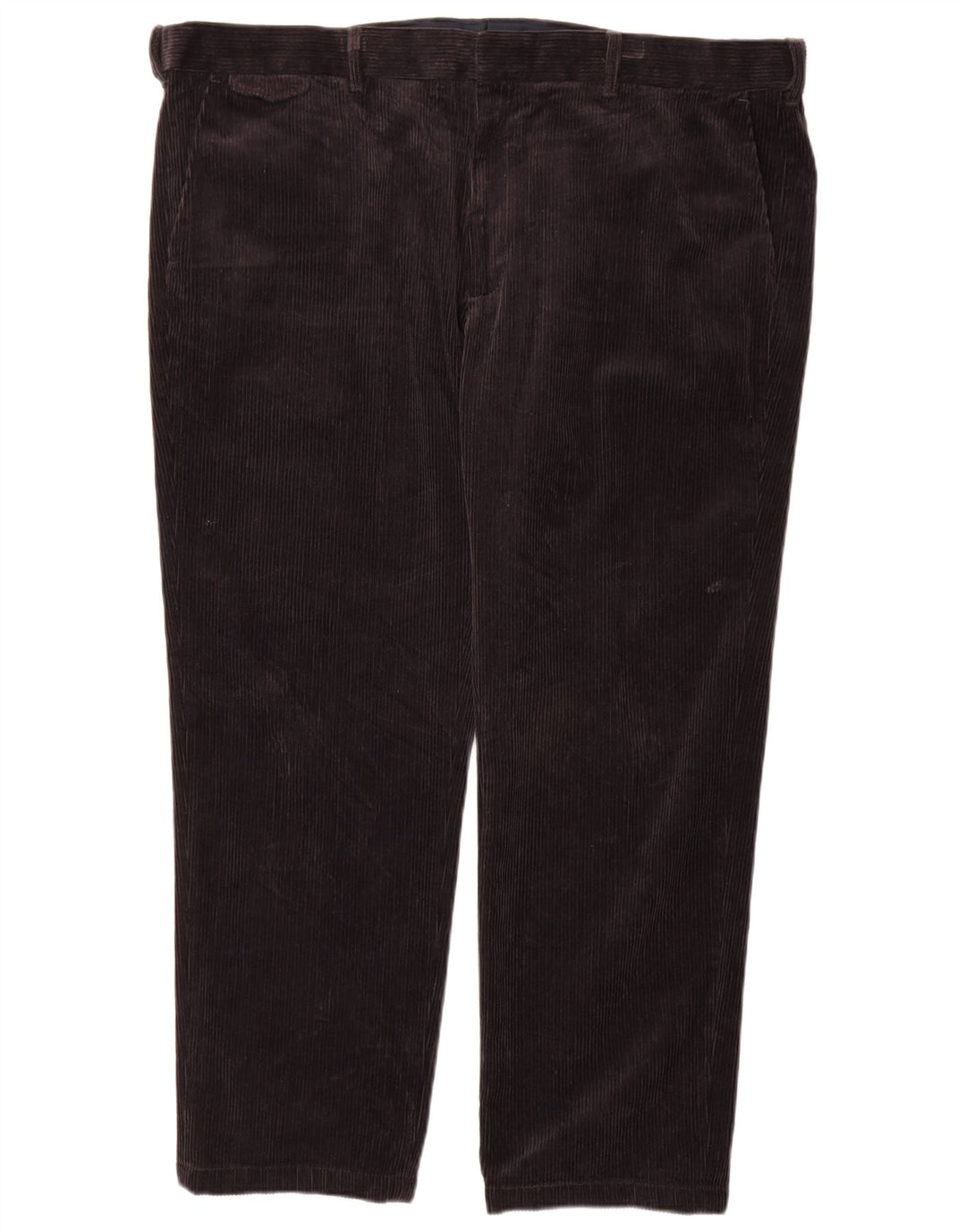 Pantaloni drepti obișnuiți din catifea pentru bărbați Marks & Spencer L44 L29 negri