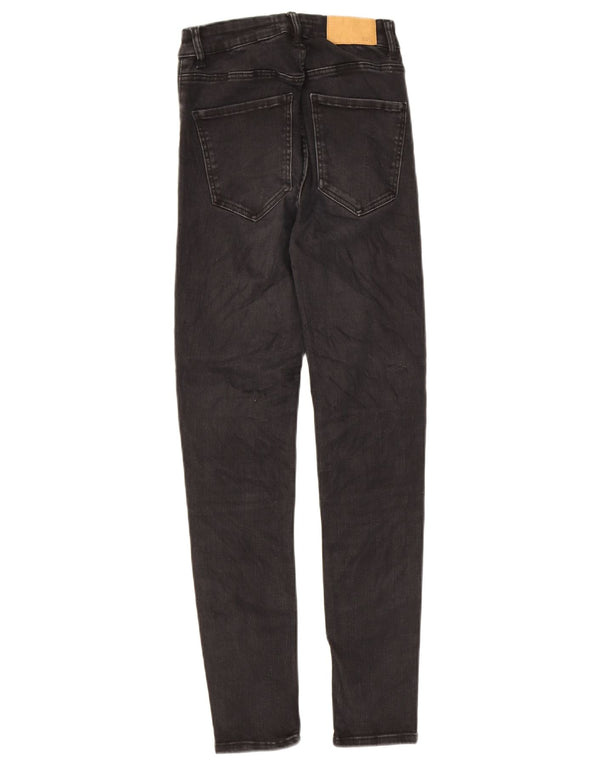 Blugi skinny pentru femei Zara EU 36 XS W26 L26 Negri