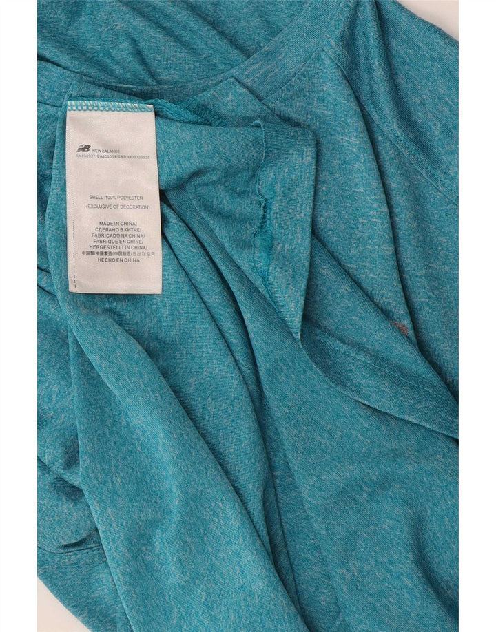 Tricou pentru bărbați New Balance Top Small Blue Poliester