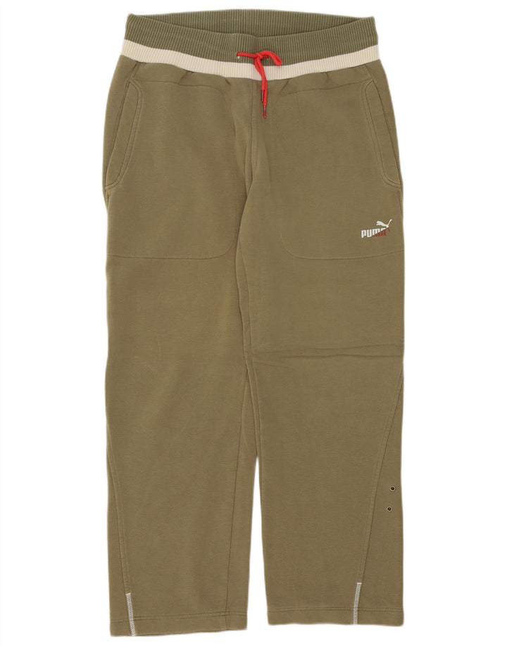Pantaloni de trening Puma pentru bărbați, mediu kaki, color block