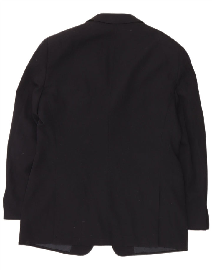Armani Collezioni Jachetă pentru bărbați cu 3 nasturi IT 52 XL Viscoză bleumarin