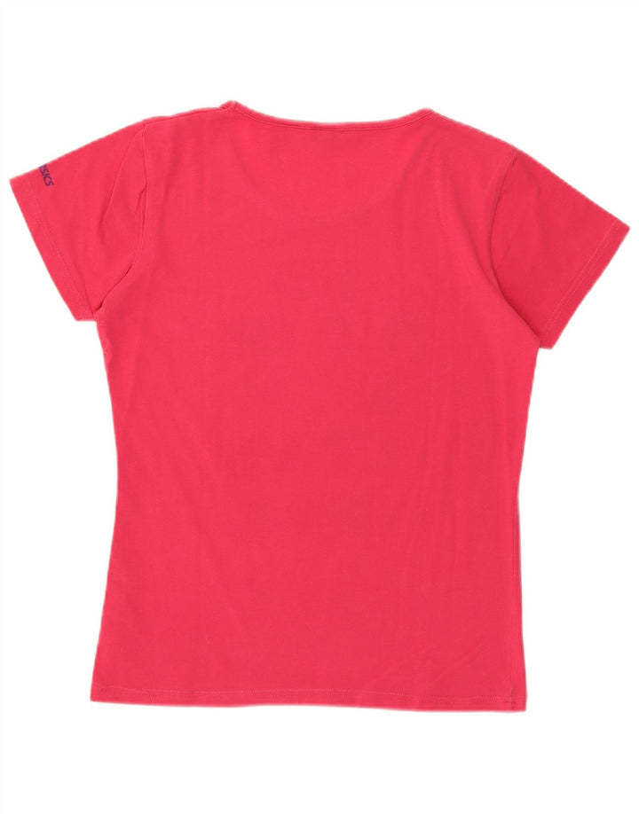 Tricou grafic ASICS pentru femei Top UK 12 Medium Pink Bumbac