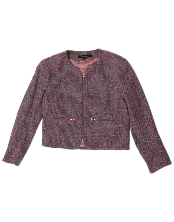 Jachetă Blazer Crop pentru Femei French Connection UK 10 Small Blue Flecked