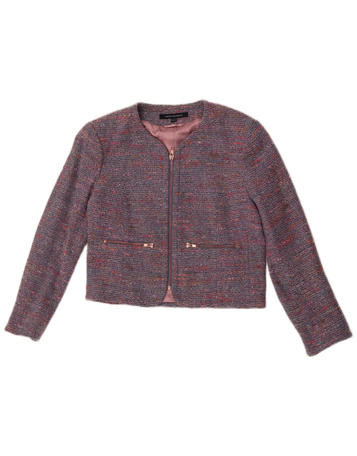 Jachetă Blazer Crop pentru Femei French Connection UK 10 Small Blue Flecked