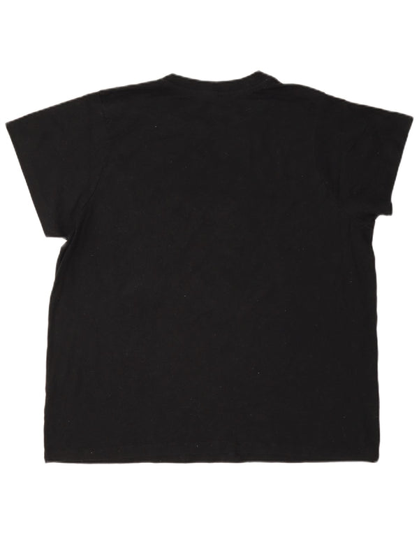 Tricou cu grafic Champion pentru femei Top UK 18 XL Bumbac negru