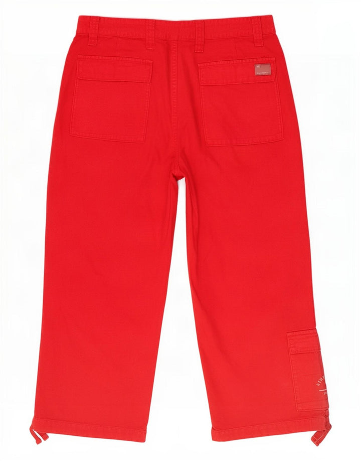 Murphy & Nye Pantaloni cargo Capri pentru femei W33 L22 bumbac roșu
