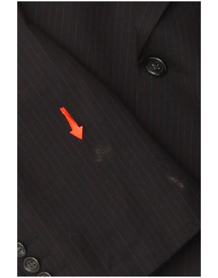 Jachetă blazer Yves Saint Laurent pentru bărbați IT 54 2XL bleumarin cu dungi