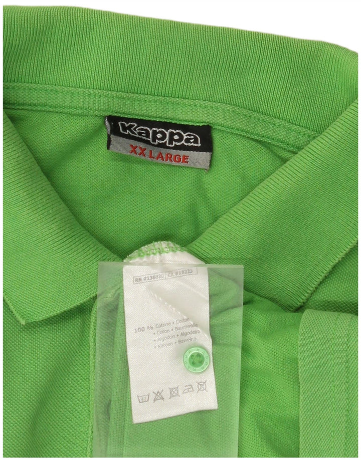 Cămașă polo pentru bărbați KAPPA 2XL bumbac verde
