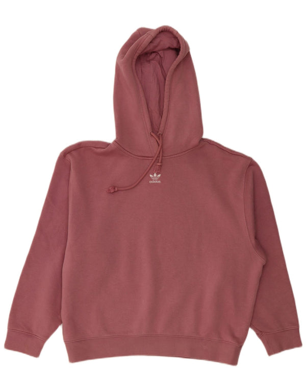 Pulover supradimensionat pentru femei Adidas UK 4/6 XS bumbac roz