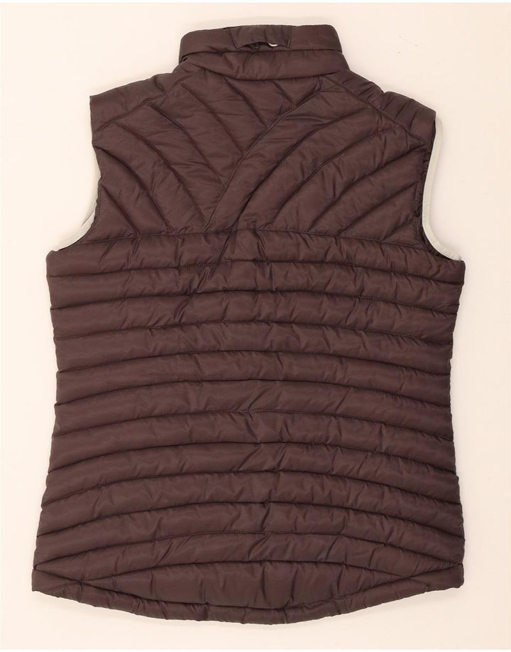 Jack Wolfskin Gilet căptușit pentru femei UK 12/14 Poliester maro mediu