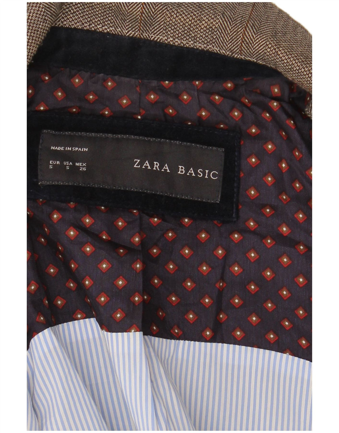 Blazer pentru femei Zara, cu 1 nasture, UK 10, gri mic, carouri