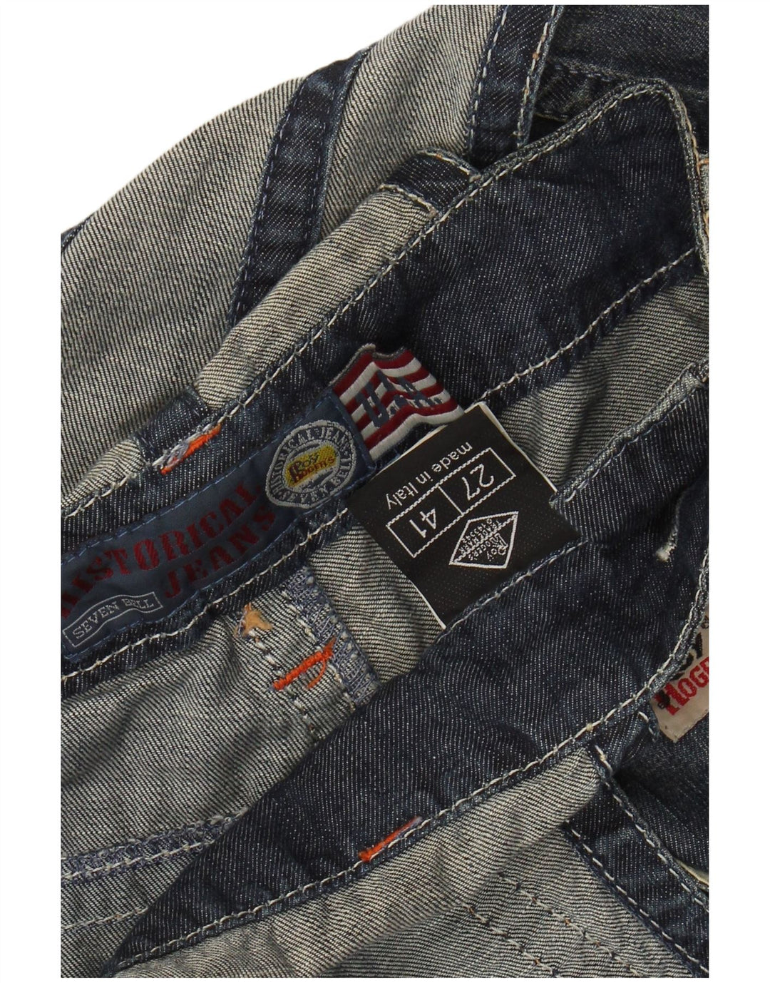 ROY ROGERS Pantaloni scurți din denim salopete pentru femei IT 41 Small W27 Bumbac albastru