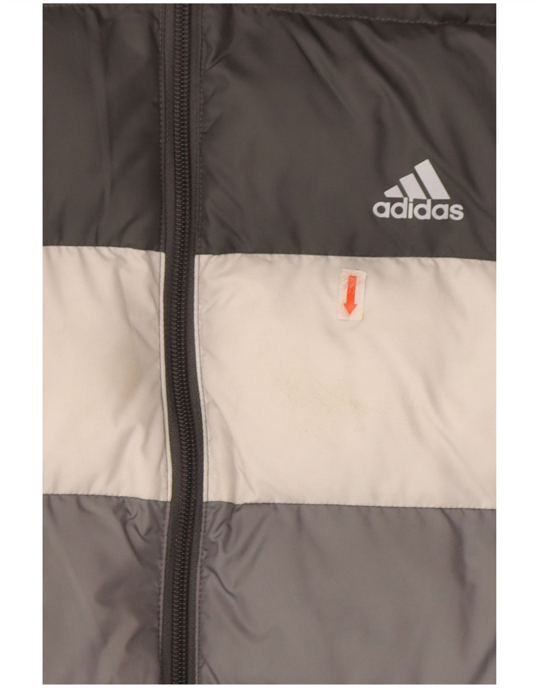 Jachetă căptușită cu glugă Adidas pentru băieți 13-14 ani, gri, poliester color bloc