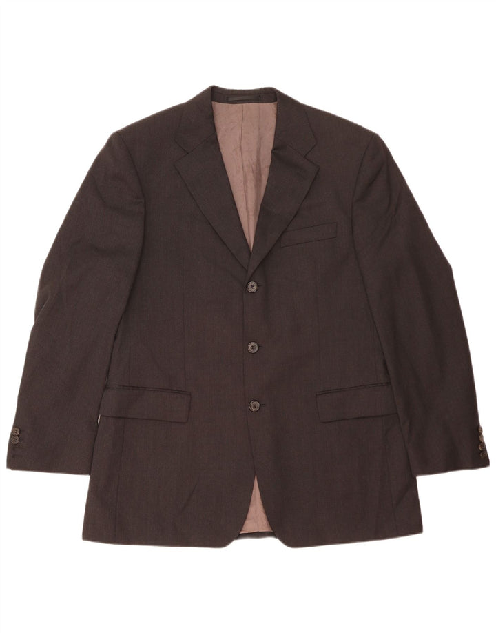 Jachetă blazer pentru bărbați Hugo Boss, cu 3 nasturi, IT 50, lână neagră mare