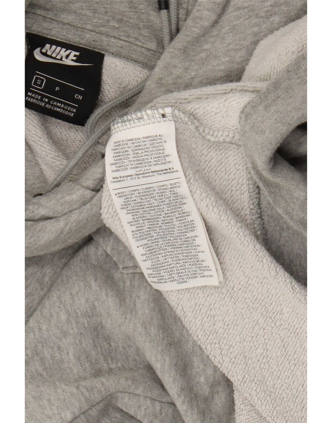 Pulover Nike pentru bărbați, bumbac, gri mic