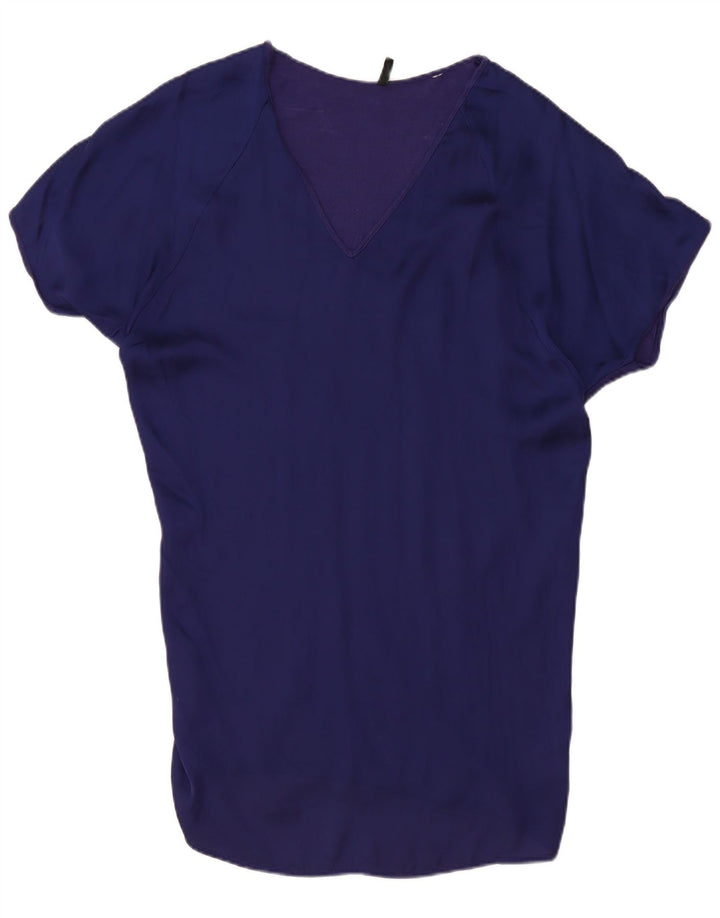 Rochie de bază Benetton pentru femei, cu croială relaxată, UK 14 Medium, bleumarin, viscoză
