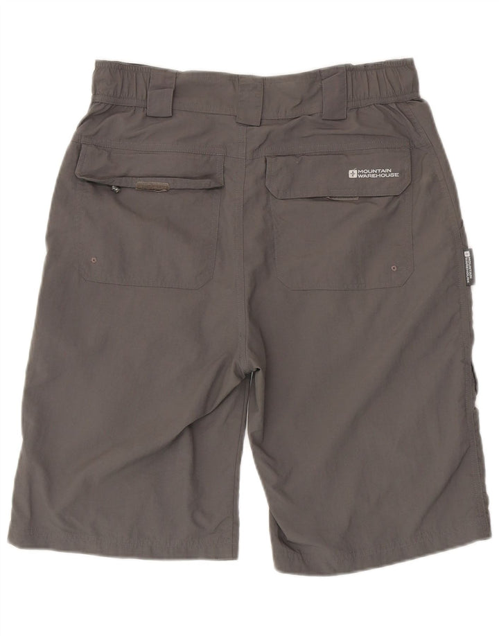 Pantaloni scurți cargo pentru bărbați Mountain Warehouse W30, nailon gri mediu