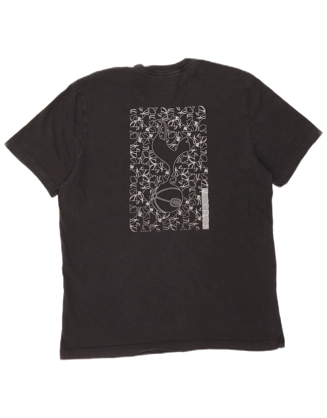 Tricou grafic NIKE Tottenham Hotspur pentru bărbați, bumbac mediu negru